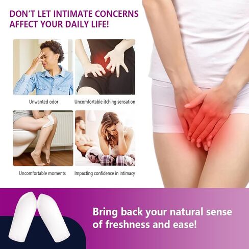 Calendula Vaginal Suppositories for Women - Herbal Alternative to Boric Acid Suppositories, Supports pH Balance, Odor Control & Itching Relief, Paraben-Free & Preservative-Free, 12 Count in Saudi Arabia
