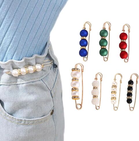 7 Pcs Fashion Pearl Brooch Pins for Women and Girls Clothing Dresses Decoration Accessories Sold in Combinations in Saudi Arabia