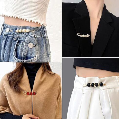 7 Pcs Fashion Pearl Brooch Pins for Women and Girls Clothing Dresses Decoration Accessories Sold in Combinations in Saudi Arabia
