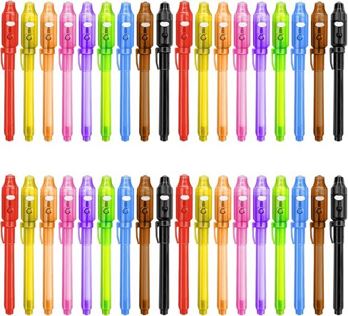 8 PCS Spy Pens Invisible Ink Pen with UV Light Magic Marker for Secret Message, Invisible Ink Pen for 6-13 Year Old Boys Girls Party Birthday Christmas Halloween Goodies Gift Toy in Kuwait