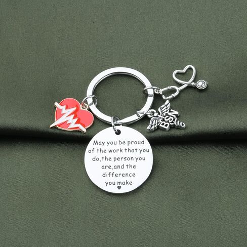 هدية BAUNA BSN بكالوريوس العلوم في التمريض هدية قد تكون فخوراً بالعمل الذي تقوم به سلسلة مفاتيح تخرج ممرضة BSN in Saudi Arabia