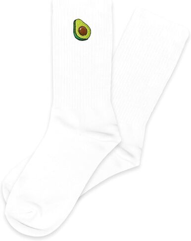 PSBGPC Avocado Embroidery Socks, Cute Avocado Toast Lover Socks Gifts for Birthday, Christmas, Thanksgiving, etc., Gifts for Healthy Foodies, Fitness Friends, etc.(083) in Kuwait