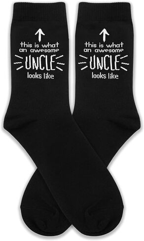 XZMBQ Funny Uncle Socks-This Is What An Awesome Uncle Looks Like-father’s Day Gifts. in Saudi Arabia