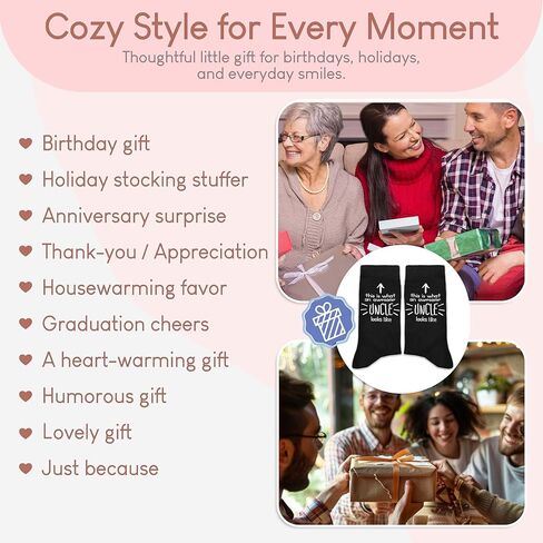 XZMBQ Funny Uncle Socks-This Is What An Awesome Uncle Looks Like-father’s Day Gifts. in Saudi Arabia