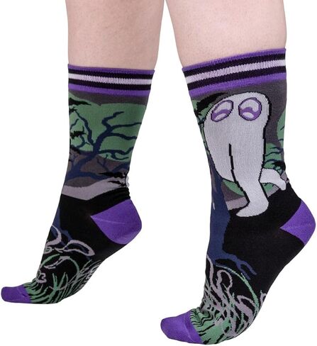 FootClothes Cute Cryptid Kawaii Monster Crew Socks Adult Unisex One Size OSFM Sensory Friendly in Saudi Arabia