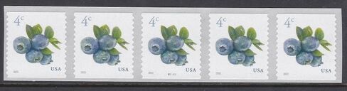 Blueberries 2022 4-Cent (Sheet of 20) Four-Cent Denominated Mail-use Additional Postage Stamps in Kuwait