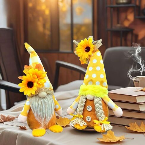 Dylayos Ladybug Gnome Plush، ديكور منزلي لطيف للربيع، عرض صينية متدرجة للصيف، للنساء، أحمر in Kuwait