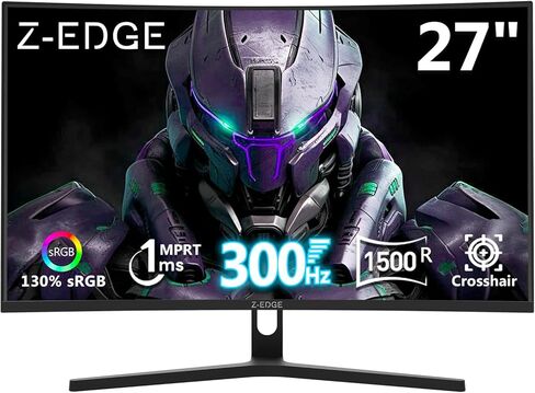 Z-Edge UG34 34" Ultrawide 2K Curved Gaming Monitor with 165Hz Refresh Rate, 21:9 Aspect Ratio, 1ms MPRT, 3440x1440 Resolution, 1500R Curvature, VA Panel, 178 Viewing Angles, AMD Freesync in Saudi Arabia