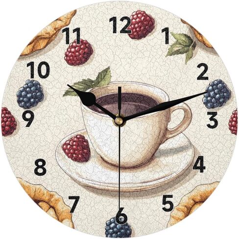 JIEDFEJUI Hummingbird ساعة حائط 9.84 بوصة ساعات حائط صامتة تعمل بالبطارية غير موقوتة ساعات دائرية لغرفة المعيشة والمطبخ وغرفة النوم وديكور الحاضر in Kuwait
