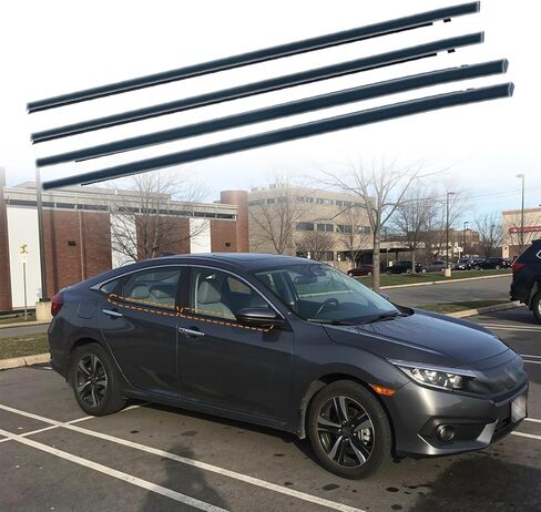 Weatherstrip Window Molding Trim Seal Compatible for 2007-2020 Toyota Tundra Double Cab Replaces 68160-0C020 68210-0C020 68163-0C010 68164-0C010 in Kuwait