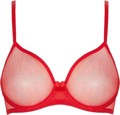 TrueVip Sexy Sheer Bras for Women Demi Mesh See Through Lingerie Bralette Unlined Underwire Plunge No Padded Bra in Kuwait