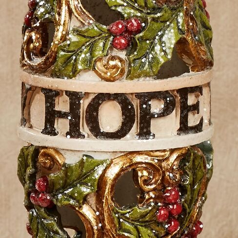 Love Joy Hope Candleholders Ivory Set of Two in Saudi Arabia