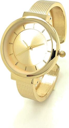 Ladies Simple Mesh Band Look Elegant Easy Read Bangle Cuff Fashion Watch in Saudi Arabia