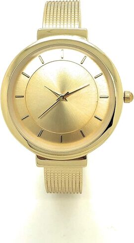 Ladies Simple Mesh Band Look Elegant Easy Read Bangle Cuff Fashion Watch in Saudi Arabia