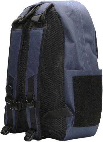 HEDi HEDiGEAR Base Backpack (Navy) – Medium 17L Backpack with Hook & Loop Panels for Patches, Multiple Storage and Media Pocket w/Headphone Port for Hiking, Work & Travel in Saudi Arabia
