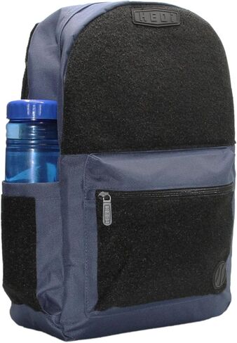 HEDi HEDiGEAR Base Backpack (Navy) – Medium 17L Backpack with Hook & Loop Panels for Patches, Multiple Storage and Media Pocket w/Headphone Port for Hiking, Work & Travel in Saudi Arabia