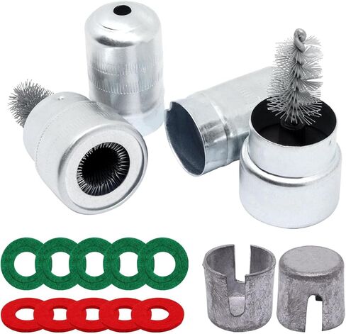 مجموعة منظف بطارية البطارية ، فرشاة طرفية بطارية 2pcs ، وحشات الرصاص 2pcs ، 10pcs غسالات الألياف المضادة للتآكل ، للسيارة البحرية RV in Kuwait