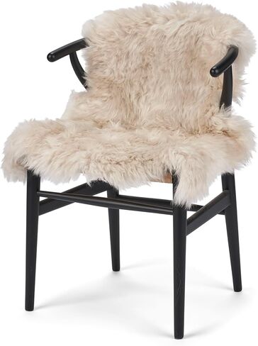 Nordic Sheep Sheepskin Long Hair 2x3 ft | Bedside Rugs for bedrooms, Sofa, Chair or The Dining Table | Each Sheepskin Rug is Unique and Created by Nature | Small Fluffy Rug in Color Beige in Saudi Arabia