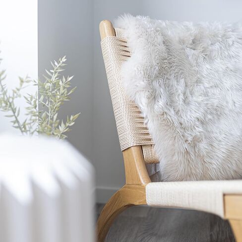 Nordic Sheep Sheepskin Long Hair 2x3 ft | Bedside Rugs for bedrooms, Sofa, Chair or The Dining Table | Each Sheepskin Rug is Unique and Created by Nature | Small Fluffy Rug in Color Beige in Saudi Arabia