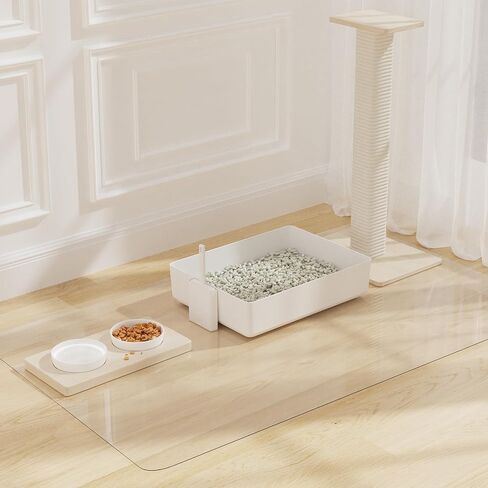 NENSIUM 36" x 36" Clear Area Mat for Hard Floor, Waterproof Thick PVC Floor Protetor for Home, No Scratch Durable Plastic Floor Mat for High Traffic Area in Saudi Arabia