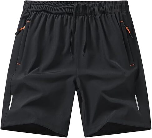 Mens Workout Athletic Shorts 5 inch Inseam Quick Dry Hiking Shorts Men Lightweight Sports Gym Shorts Running in Saudi Arabia