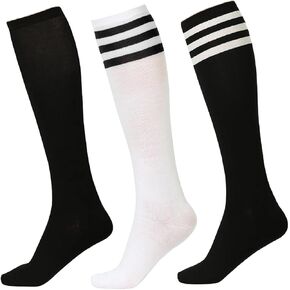 Century Star 3 Pairs Knee High Socks for Women Casual Long Tube School Soccer Socks in Saudi Arabia
