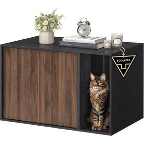 Songmics Home Superfast Tooless Assembly ، حاوية صندوق القمامة القط ، منزل القطط ، للقطط الكبيرة ، الأبواب الفتحة ، الطاولة الجانبية ، طاولة القهوة ، الحديثة الحد الأدنى ، الثلج الأبيض UPCL013W01 in Kuwait