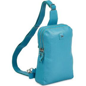 حقيبة Wise Owl Accessories من الجلد الحقيقي للسفر للنساء والرجال، محفظة كروس أمامية للصدر مع فتحات لبطاقة الائتمان in Kuwait