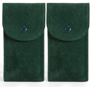 حقيبة ساعة Vouchmind المحمولة من الفلانيليت مع إغلاق سريع - حافظة ساعة سفر مع حشية واقية لمنع الخدش، حقيبة تخزين مدمجة ومتينة in Kuwait