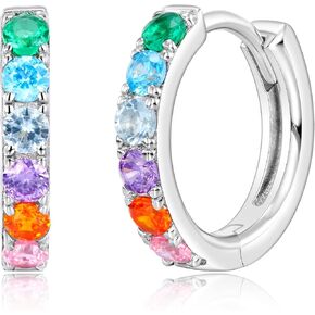WES Rainbow Earrings Hoop Earrings for Women for Adult in Kuwait