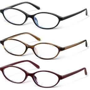 KUGUAOK Retro Oval Blue Light Blocking Glasses for Women 90s Small Cat Eye Eyeglasses Frame Gaming TV Bluelight Glasses in Kuwait