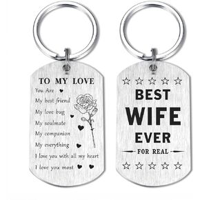 SOUSYOKYO Wife Valentines Day Gifts from Husband, Best Wife Ever Keychain, Wife Anniversary Birthday Present in Kuwait