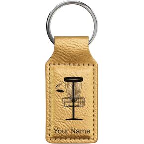 LaserGram Rectangle Keychain, Disc Golf, Personalized Engraving Included in Saudi Arabia