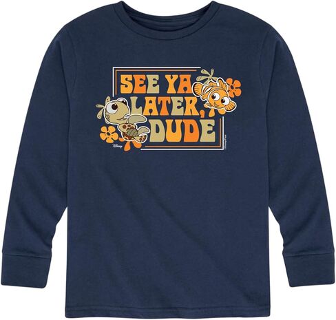 Disney Finding Nemo - See Ya Later Dude - Toddler and Youth Long Sleeve Graphic T-Shirt in Saudi Arabia