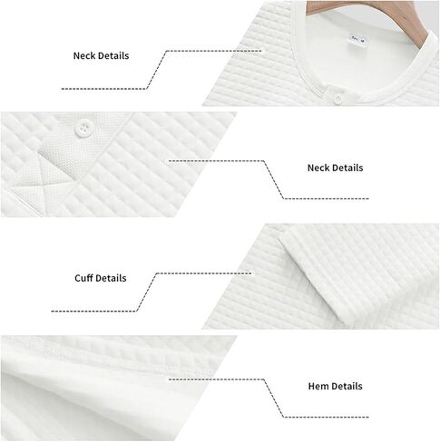 TAFLE Men's Henley Shirts Long Sleeve Casual Waffle T-Shirts Button Pullover Sweaters Tee Shirt in Saudi Arabia