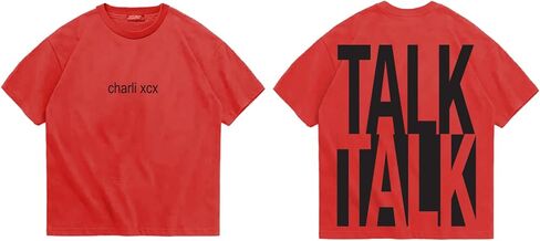 Charli XCX Unisex-Adult Offical Merch Charli XCX Talk Talk T-Shirt in Saudi Arabia