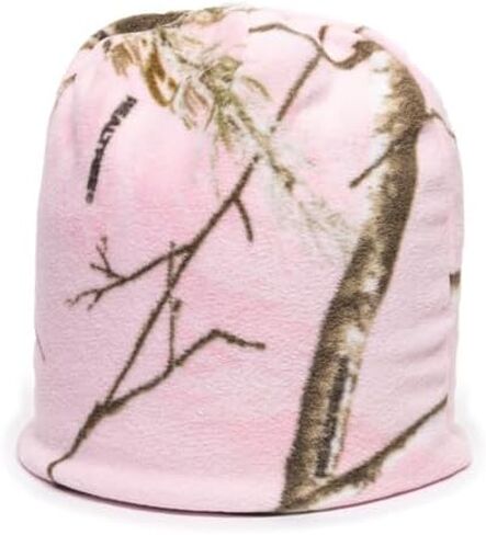 قبعة Realtree Xtra Pink Camo - قبعة جمجمة معزولة من الصوف للصيد، قبعة شتوية خارجية، مقاس واحد in Saudi Arabia