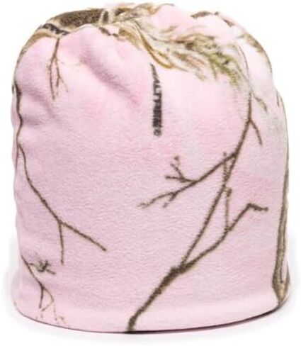 قبعة Realtree Xtra Pink Camo - قبعة جمجمة معزولة من الصوف للصيد، قبعة شتوية خارجية، مقاس واحد in Saudi Arabia