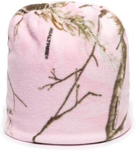 قبعة Realtree Xtra Pink Camo - قبعة جمجمة معزولة من الصوف للصيد، قبعة شتوية خارجية، مقاس واحد in Saudi Arabia