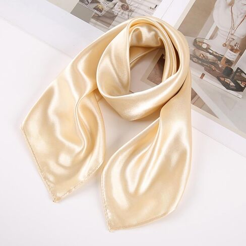 60x60cm Solid Color Chiffon Scarf - Elegant Women's Neckerchief, Bandana, Hair & Bag Accessory (13 Colors) in Saudi Arabia