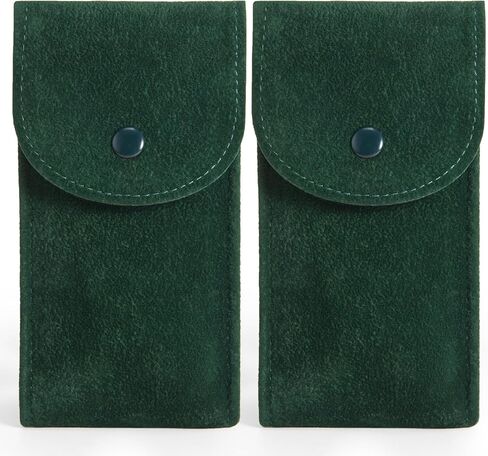 حقيبة ساعة Vouchmind المحمولة من الفلانيليت مع إغلاق سريع - حافظة ساعة سفر مع حشية واقية لمنع الخدش، حقيبة تخزين مدمجة ومتينة in Kuwait