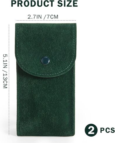 حقيبة ساعة Vouchmind المحمولة من الفلانيليت مع إغلاق سريع - حافظة ساعة سفر مع حشية واقية لمنع الخدش، حقيبة تخزين مدمجة ومتينة in Kuwait