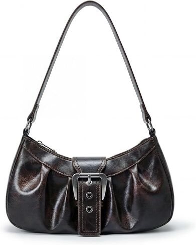 Shoulder Bag for Women, Y2k Purse Top Handle Shoulder Bag Buckle Punk Hobo Clutch Purses Bags (Red) in Kuwait