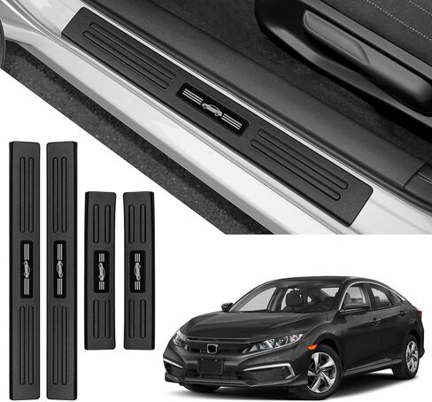 ABS Material Door Sill Protector for for Jeep Wrangler 2011-2017 Accessorie Door Sill Guard Decorative in Kuwait