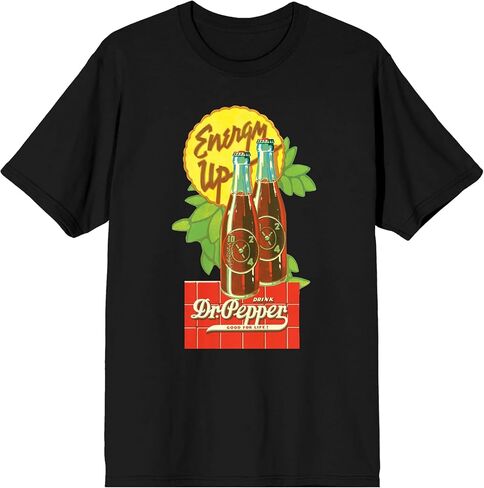 Dr Pepper Energy Up Men's Black Short Sleeve Tee in Saudi Arabia