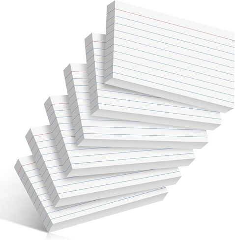 240 Count Colored Index Cards 3x5 Inch Flash Cards Flashcards Heavy Wight Note Cards for Studying School College Office Supplies in Kuwait