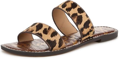 Sam Edelman Women's Gala Flat Sandal, Rich Cognac Leather, 8 Wide in Saudi Arabia