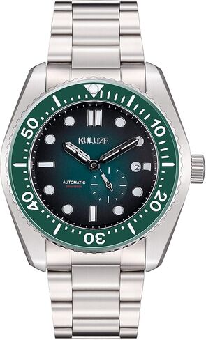 KULUZE Ocean Series 300m درجة 5 تيتانيوم ساعة رياضية أوتوماتيكية للرجال مع صمام هيليوم سيراميك إطار دوار زجاج الياقوت ساعات ميكانيكا Pro Diver in Saudi Arabia