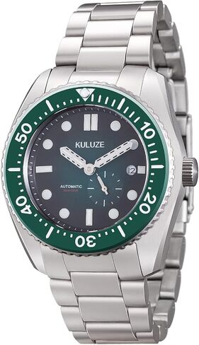 KULUZE Ocean Series 300m درجة 5 تيتانيوم ساعة رياضية أوتوماتيكية للرجال مع صمام هيليوم سيراميك إطار دوار زجاج الياقوت ساعات ميكانيكا Pro Diver in Saudi Arabia