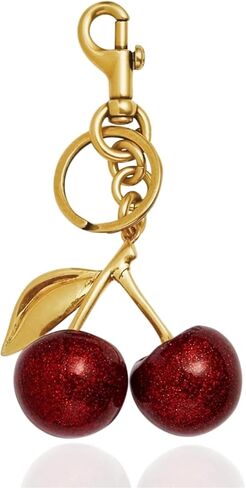 KAII Cute Cherry bag Charms Keychains – coach Accessory for Handbags, Backpacks, and Purse charm Fashionable key chains women cute keychain in Saudi Arabia